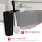 Home Basics Plastic Toilet Brush Holder, Black TB45047 - alternate 2